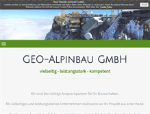 Tablet Screenshot of geo-alpinbau.at